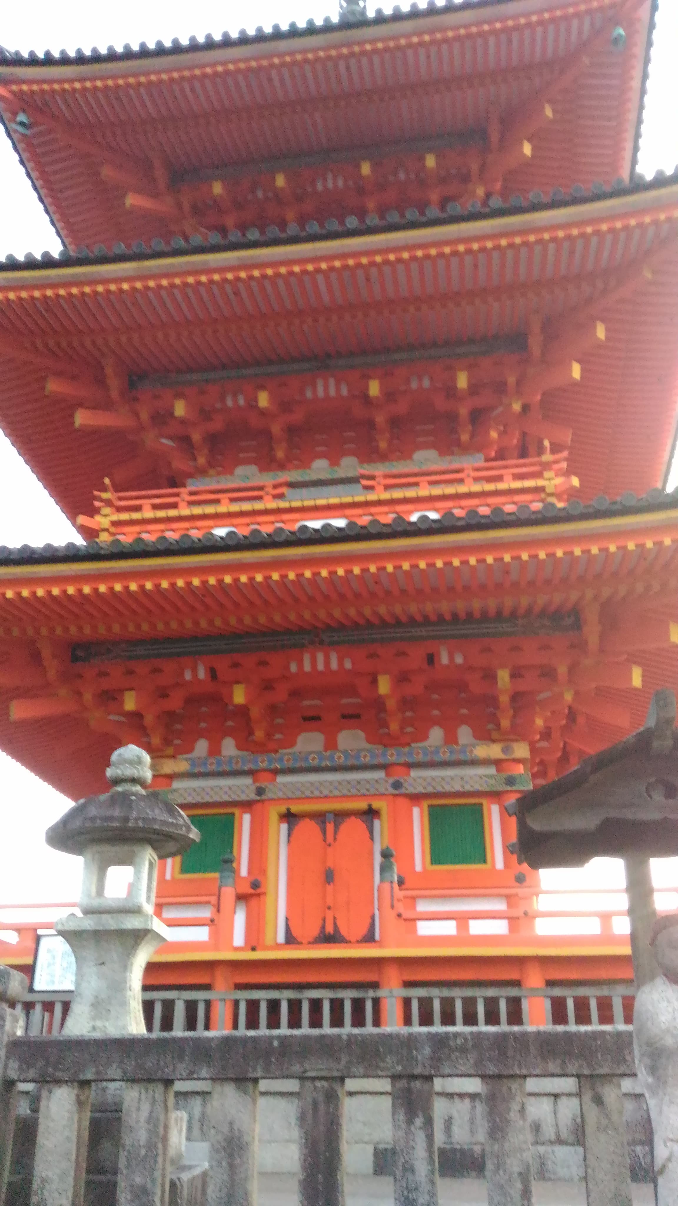Pagode de 3 niveaux au Kiyomizu.