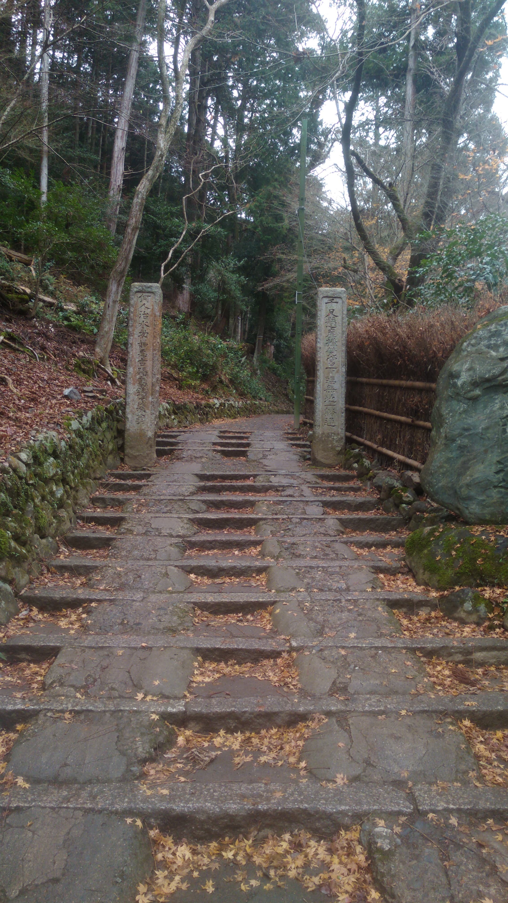 Escaliers pour aller au temple.